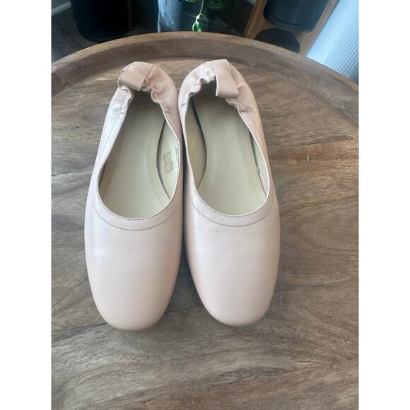 Everlane Italian Leather Pink Round Toe Ballet Flats Blush Pink Sz. 6.5 - Picture 2 of 9